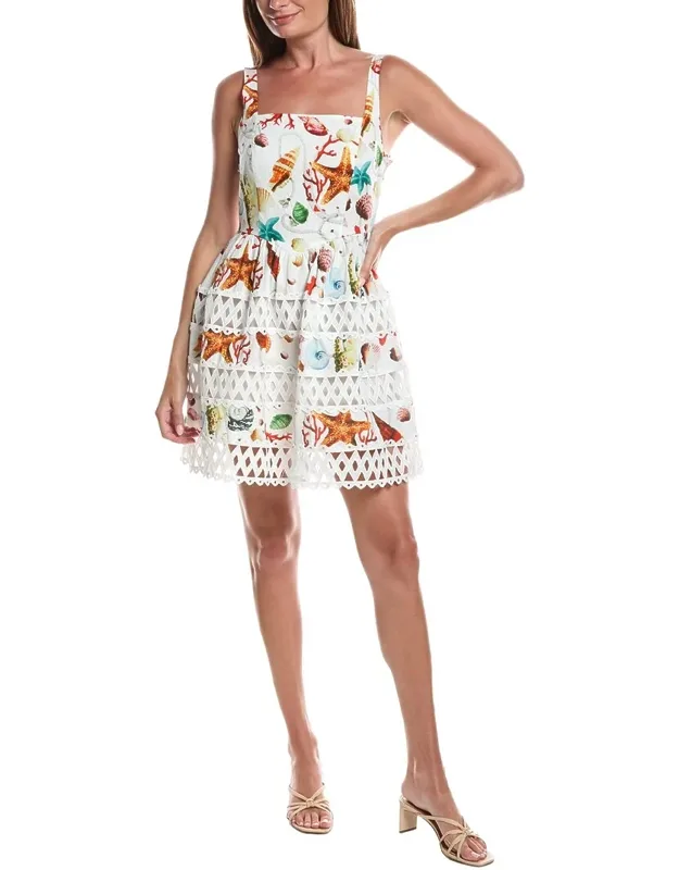 Giorgia Crochet Trim Mini Dress