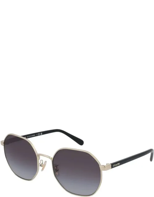 56mm Shiny Light Gold Sunglasses