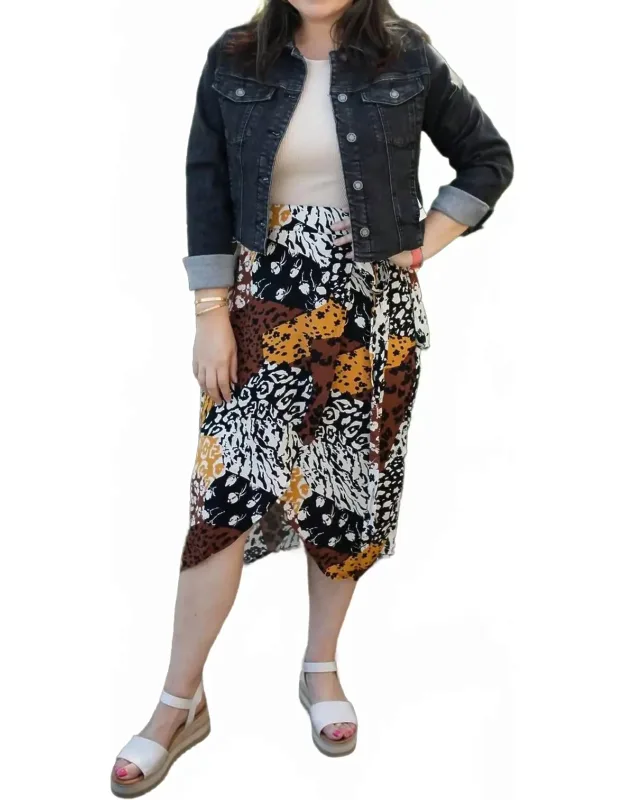 Wrap Midi Skirt