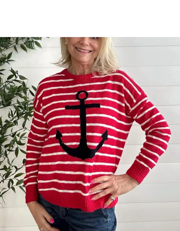 Anchors Away Sweater