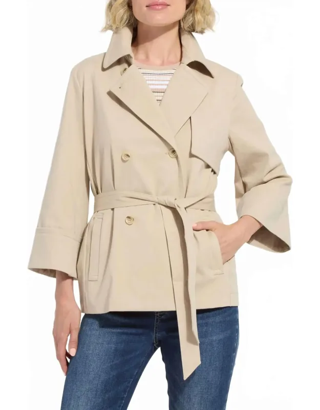 Cropped Trench Coat