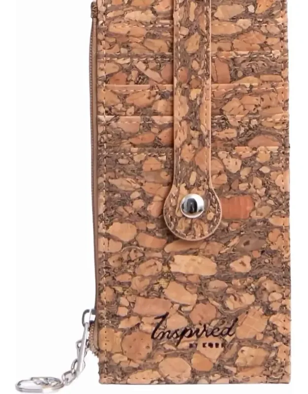 Cork Credit Card Zipper Wallet