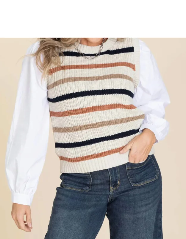 Layered Stripe Sweater