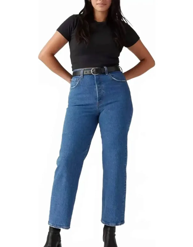 Premium Ribcage Straight Ankle Jeans