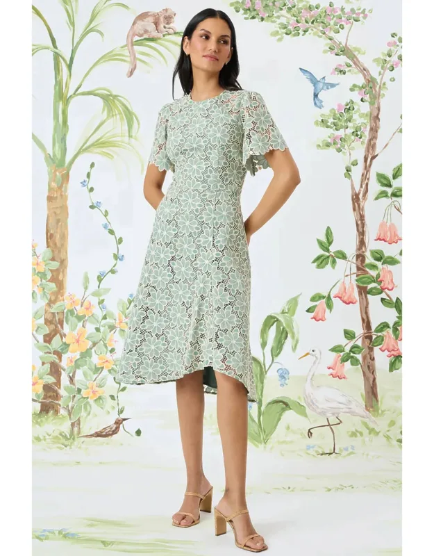 Floral Lace Midi Dress