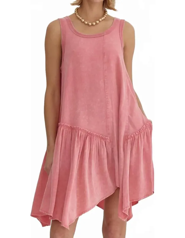 Mineral Wash Mini Dress
