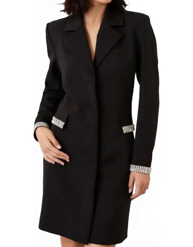 Embellished Cocktail Blazer Mini Dress