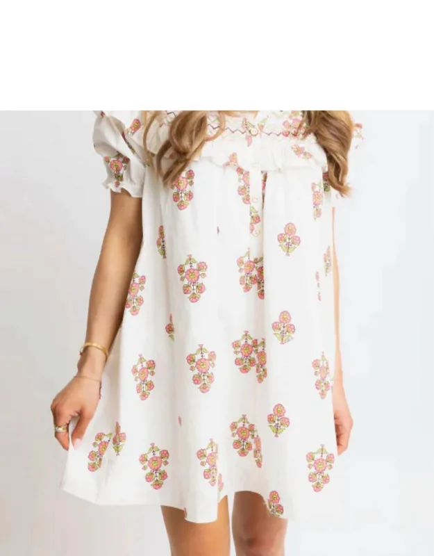 Floral Embroidered Dress