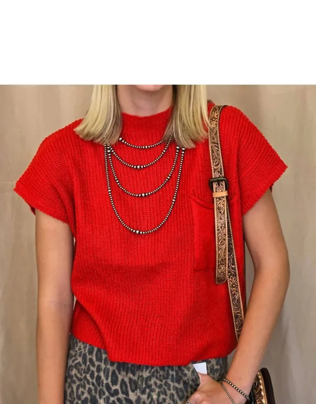 Devils Tower Ribbed Sweater Top