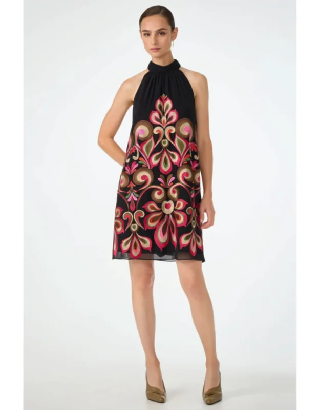 Embroidered Mini Dress