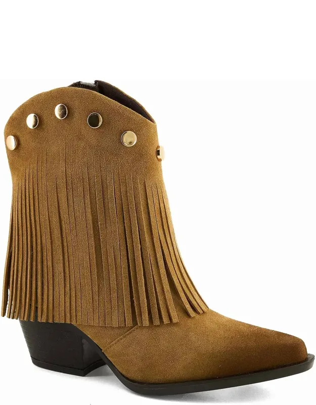 Fringe Detail Low Boots