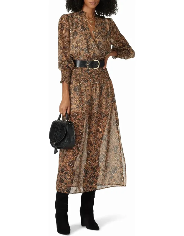 Speckle Shimmer Midi Dress