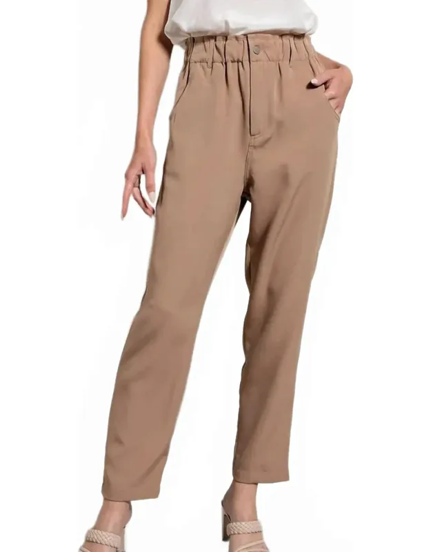 Banded Straight Pants