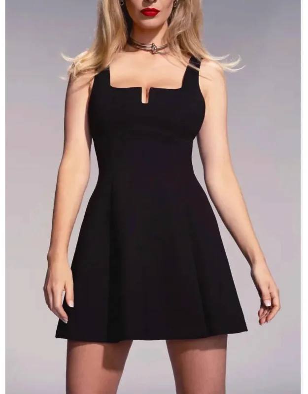 Notchy Flare Dress