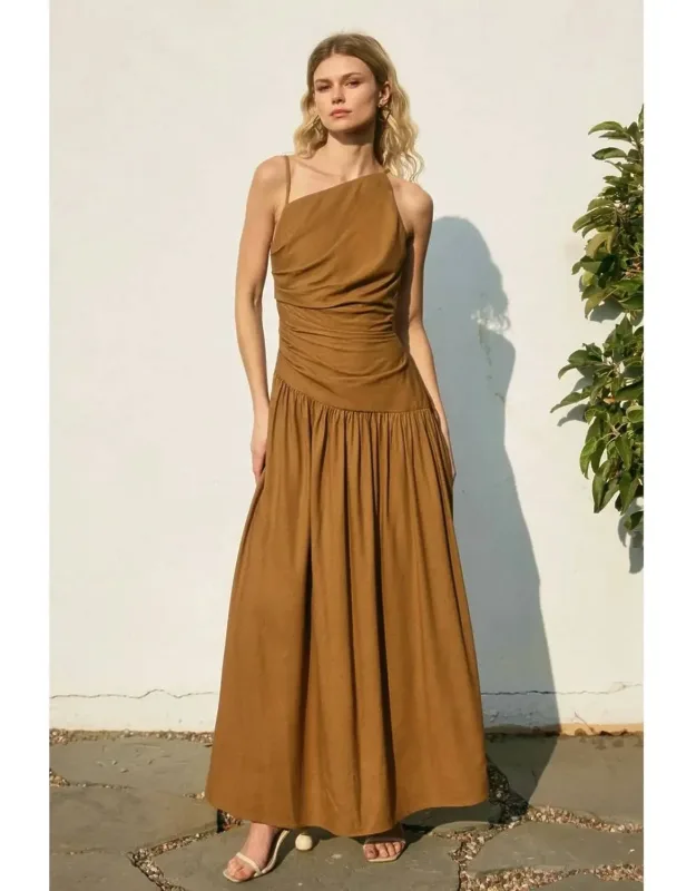 Ruched Palm Dress