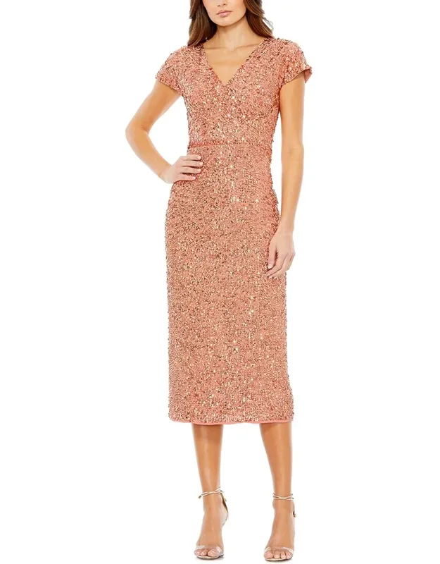 Sequined Wrap Dress
