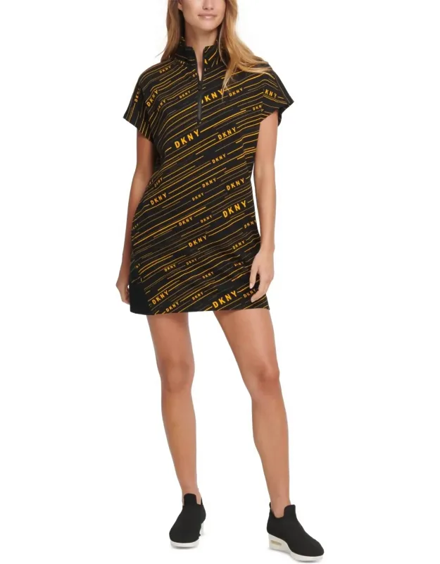 Activewear Meteorite Logo Print Fitness Workout Dress