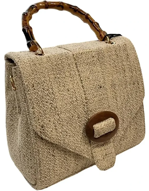 Bamboo Handle Handbag