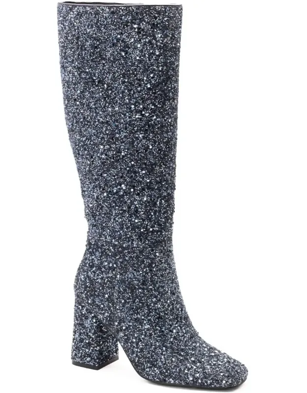 Yolo Glitter Boots - Wide Calf