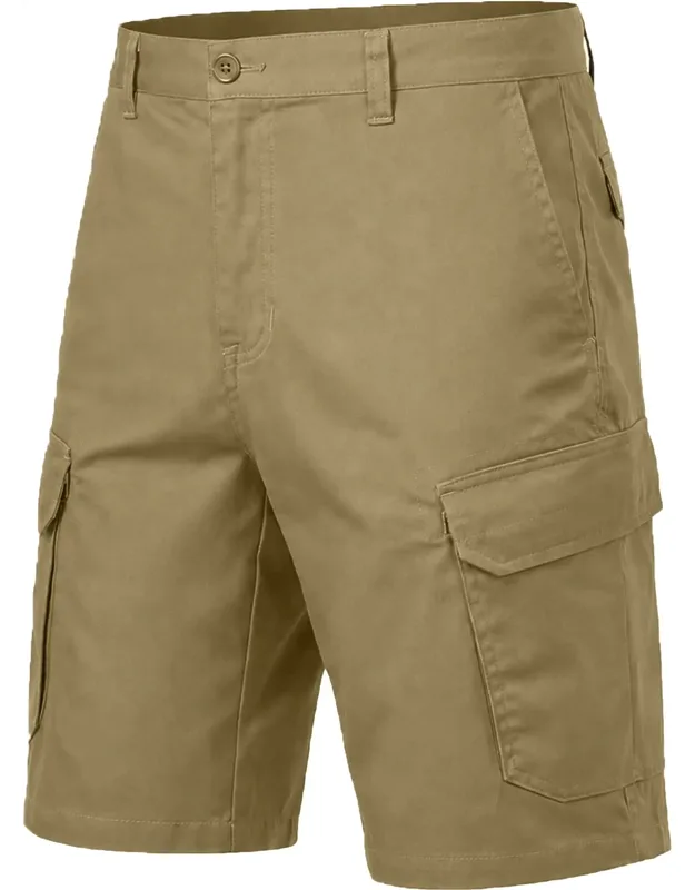Blu Rock Cotton Flex-stretch Cargo Shorts With Practical Storage And Comfortable Fit