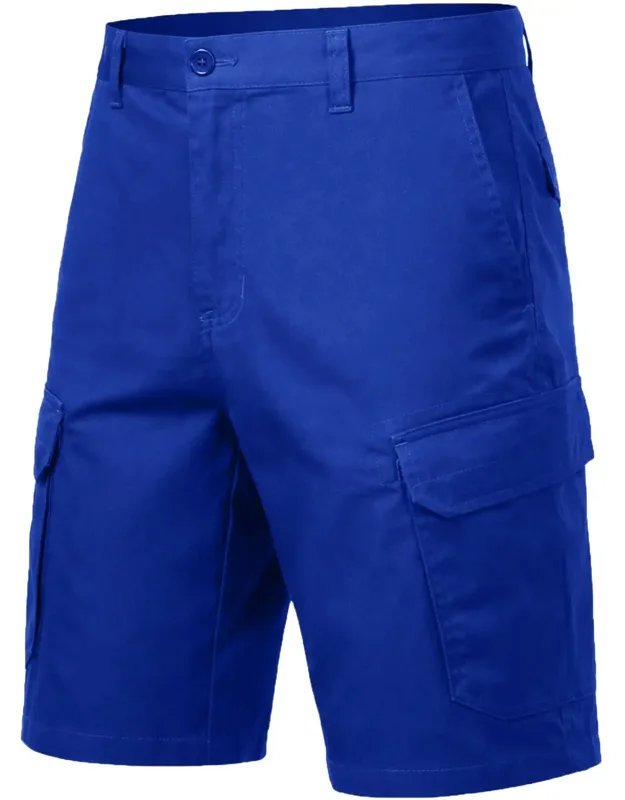 Blu Rock Cotton Flex-stretch Cargo Shorts With Practical Storage And Comfortable Fit