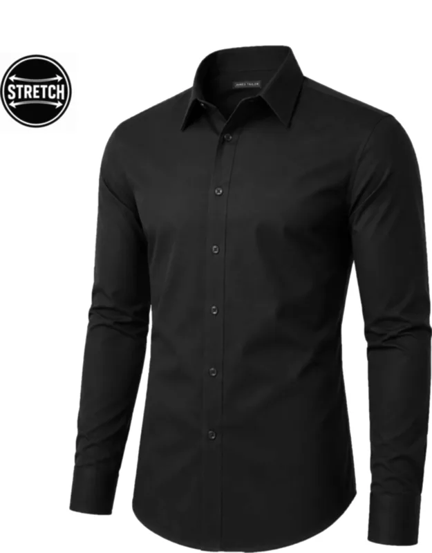 Galaxy Slim Fit Long Sleeve Stretch Dress Shirt