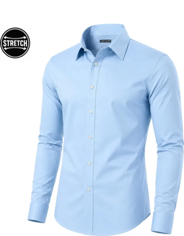 Galaxy Slim Fit Long Sleeve Stretch Dress Shirt