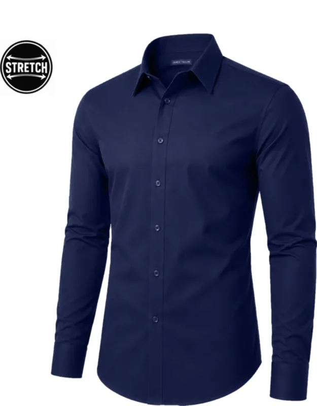 Galaxy Slim Fit Long Sleeve Stretch Dress Shirt