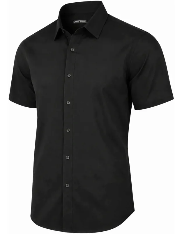 Galaxy Slim Fit Short Sleeve Stretch Dress Shirt