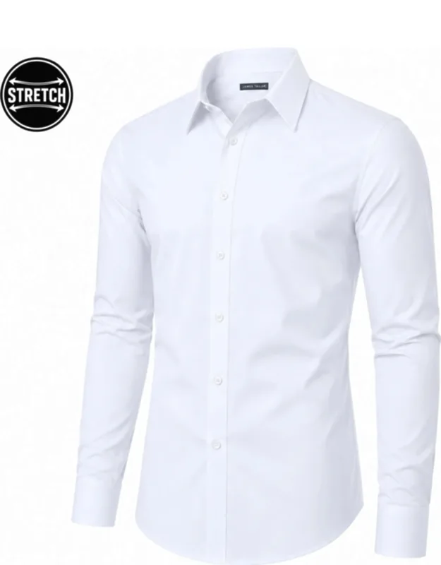 Galaxy Slim Fit Long Sleeve Stretch Dress Shirt