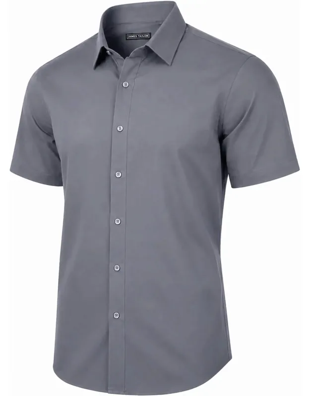 Galaxy Slim Fit Short Sleeve Stretch Dress Shirt