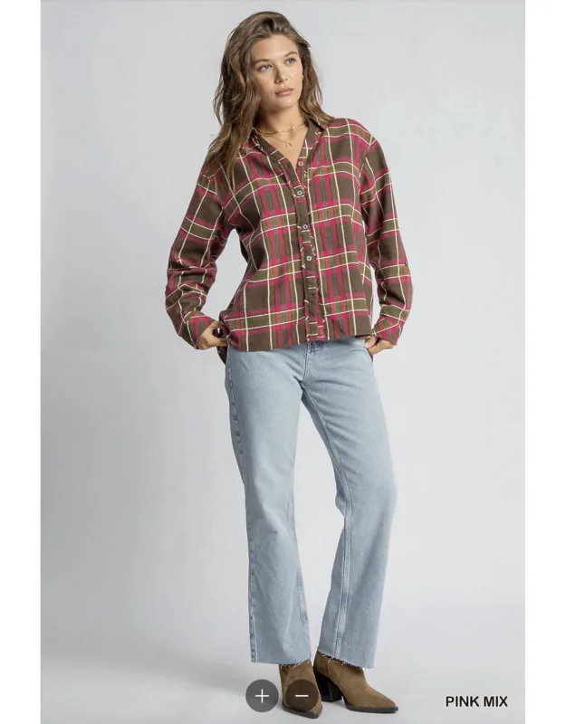 Plaid Button Down Shirt