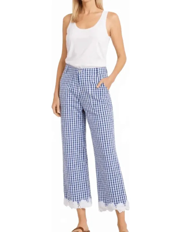 Gingham Lace Trousers