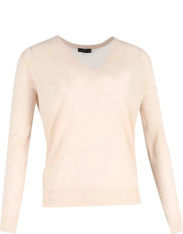 V Neck Sweater In Wool