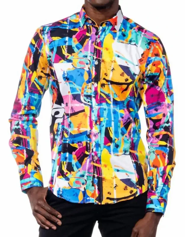 Dinner In Aspen Button Down Shirt