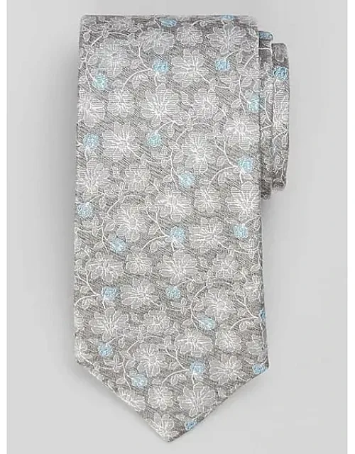 Two-tone Floral Silk Tie