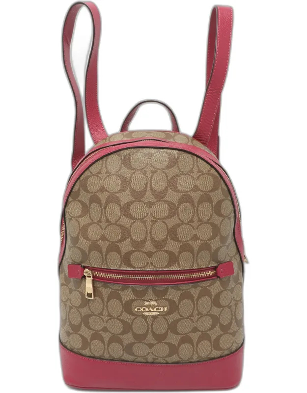 Kenley Signature Coated Canvas And Leather Backpack