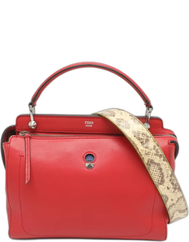 Dotcom Large Leather Top Handle Bag