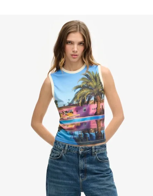 Sub Print Vest Top