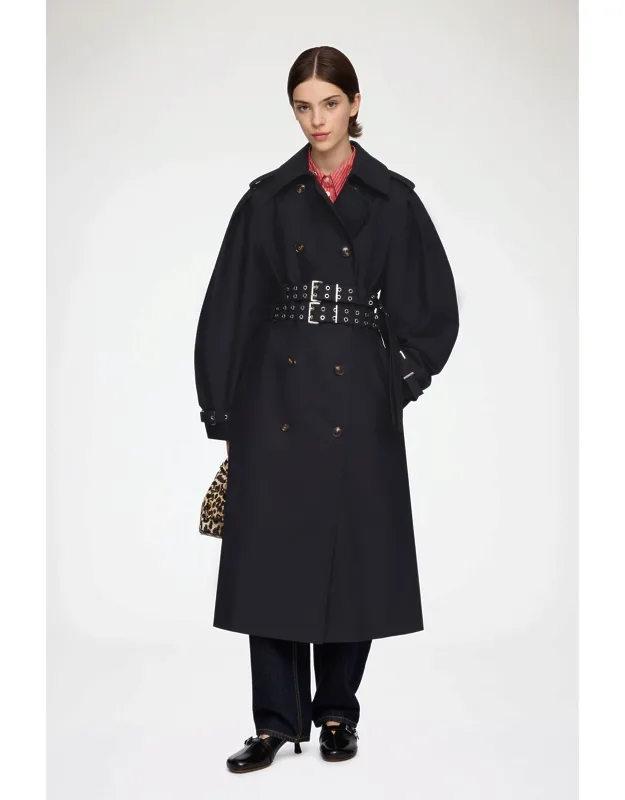 Trench Coat In Double Cotton