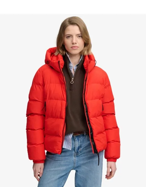 Hooded Sports Puffer Jacket