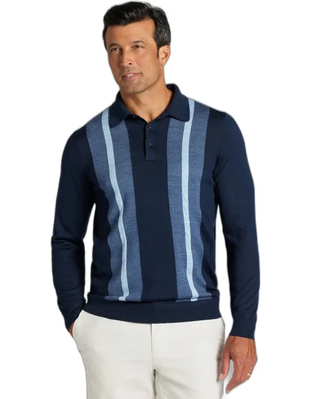 Tailored Fit Polo Sweater