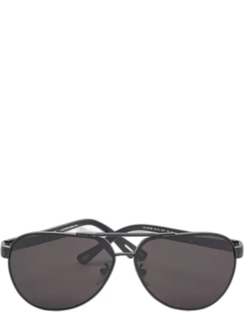 Matte Black Polarized Aviator Sunglasses