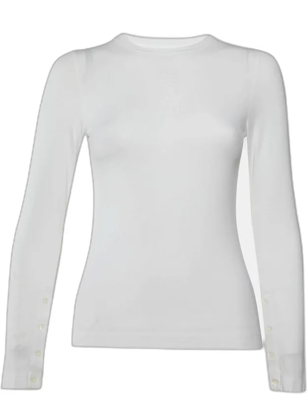 Anagram Embroidered Jersey Long Sleeve T-shirt