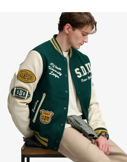 Vintage Patched Varsity Jacket
