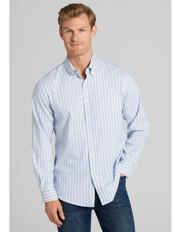 Traveler Collection Tailored Fit Tartan Check Button Up Shirt