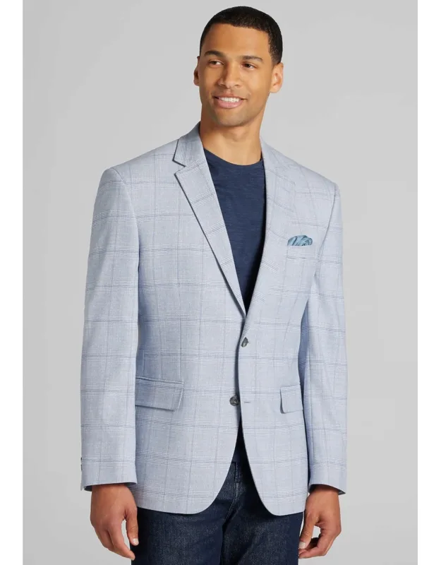 Comfort Stretch Traditional Fit Plaid Sportcoat