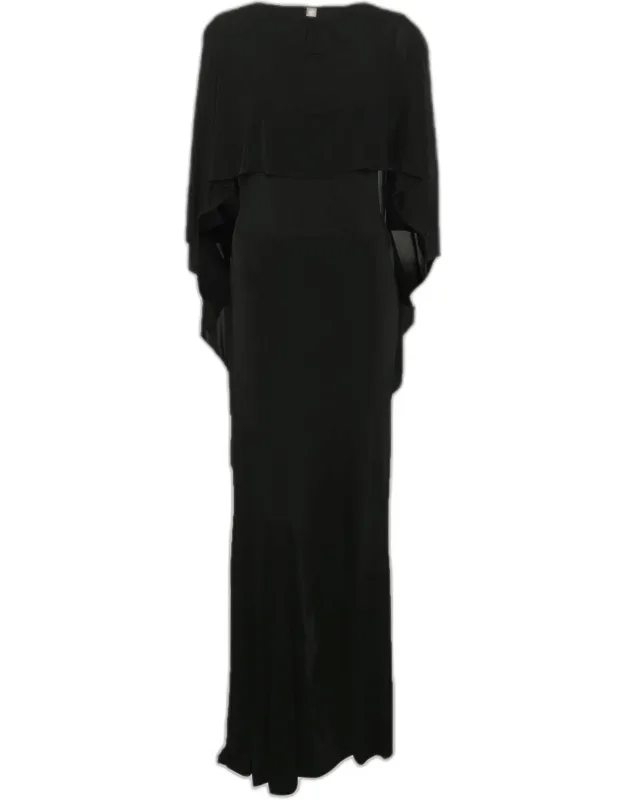 Jersey Caped Maxi Dress