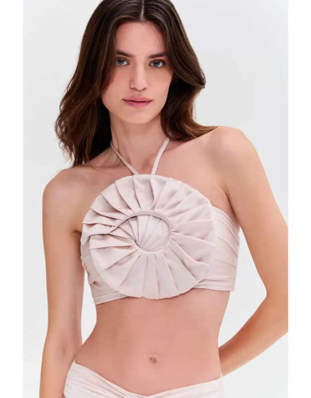 Seashell Lycra Shell Bikini Top