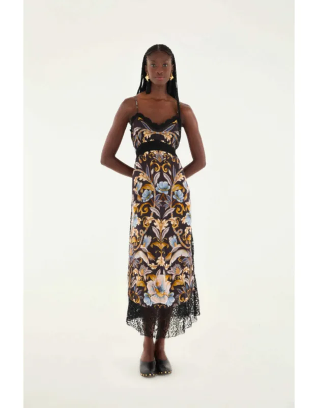 Flowerful Garden Midi Dress